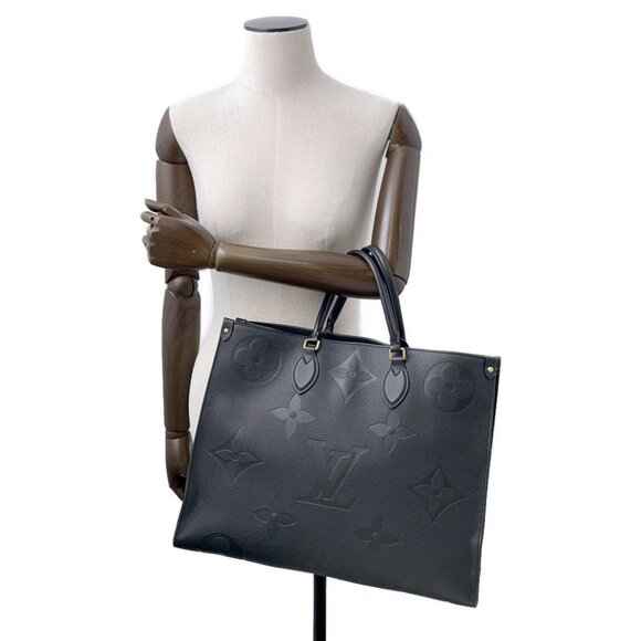 LOUIS VUITTON Onthego Size GM Monogram Empreinte Leather Noir M44925 - Picture 4 of 15
